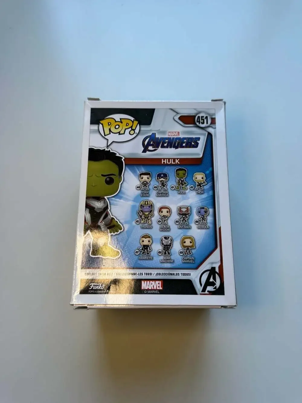 Funko Pop Marvel Avengers Hulk 451 Exclusive With Cards